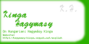 kinga hagymasy business card