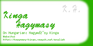 kinga hagymasy business card